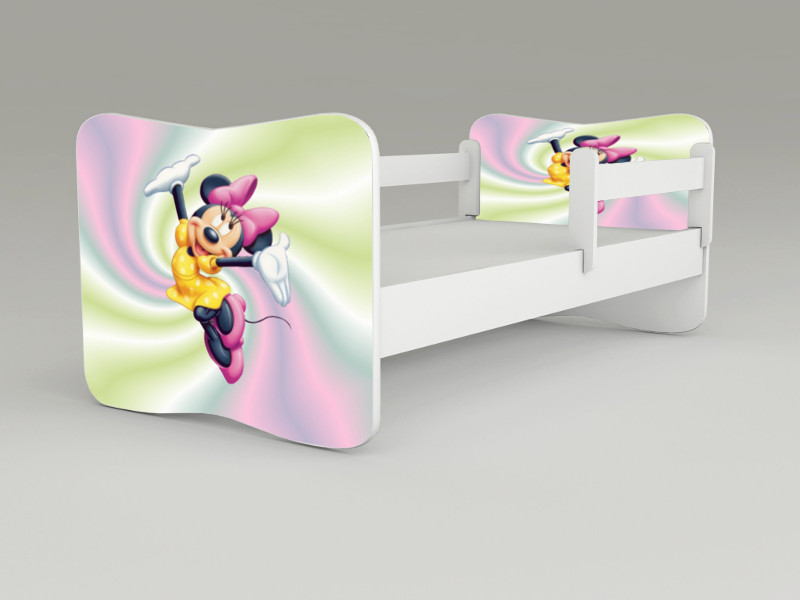 Detská posteľ s odnímateľnými zábranami Minnie2